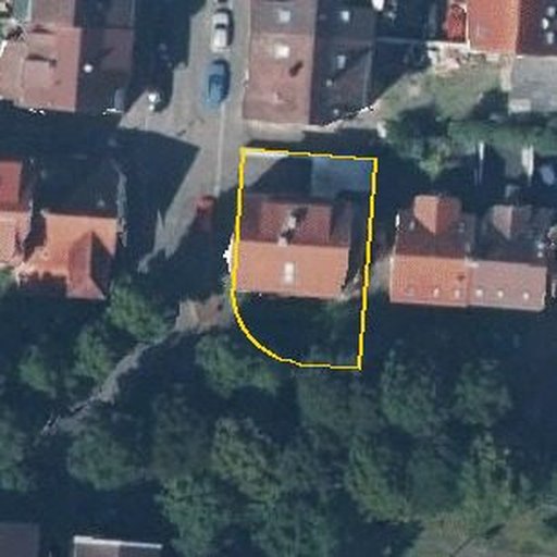 Luftbild Lixstraße 21, 74072 Heilbronn — Flurstück 4362 mit Grundstücksgrenze