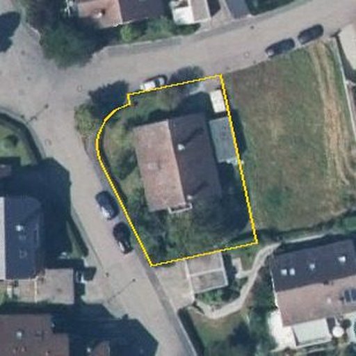 Luftbild Viktor-Scheffel-Straße 16, 74177 Bad Friedrichshall — Flurstück 5146 mit Grundstücksgrenze