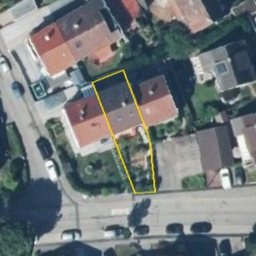 Luftbild Affenbergstraße 4, 74189 Weinsberg — Flurstück 3084/7 mit Grundstücksgrenze