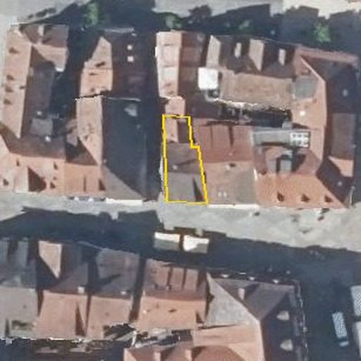 Luftbild Neue Straße 28, 74523 Schwäbisch Hall — Flurstück 75/2 mit Grundstücksgrenze