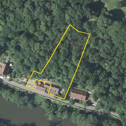 Luftbild Unterlimpurger Straße 97, 74523 Schwäbisch Hall — Flurstück 202 mit Grundstücksgrenze