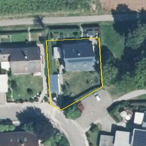 Luftbild Alemannenstraße 23, 74613 Öhringen — Flurstück 922/5 mit Grundstücksgrenze