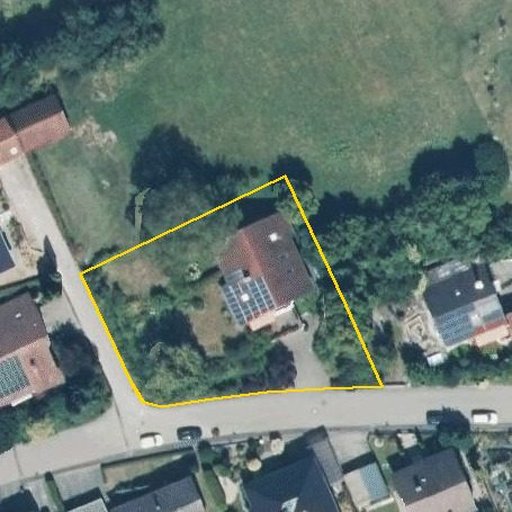 Luftbild Galgenbergstraße 20, 74626 Bretzfeld — Flurstück 148/2 mit Grundstücksgrenze