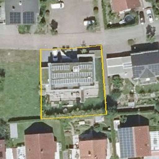 Luftbild Im Neubruch 21, 75334 Langenalb — Flurstück 3550 mit Grundstücksgrenze