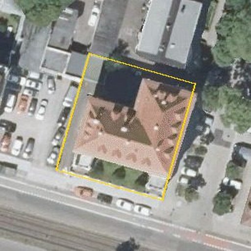 Luftbild Durlacher Allee 53, 76131 Karlsruhe — Flurstück 6358 mit Grundstücksgrenze