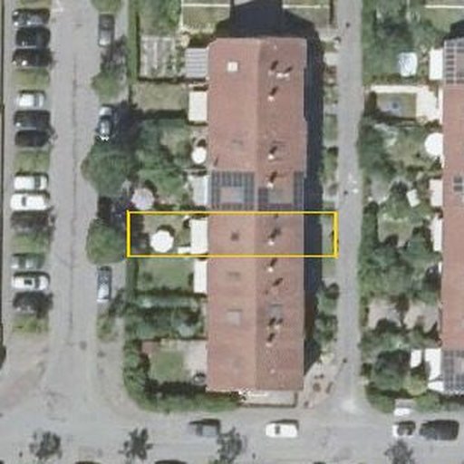 Luftbild Geroldsäckerweg 7, 76139 Karlsruhe — Flurstück 73505 mit Grundstücksgrenze
