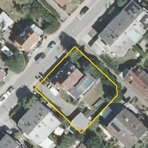 Luftbild Zehntwaldstraße 14a, 76149 Karlsruhe — Flurstück 3886 mit Grundstücksgrenze