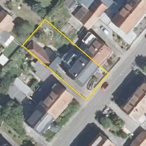 Luftbild Carl-Schurz-Straße 33, 76187 Karlsruhe — Flurstück 42273 mit Grundstücksgrenze