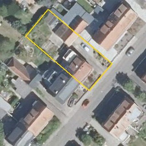 Luftbild Carl-Schurz-Straße 35, 76187 Karlsruhe — Flurstück 42274 mit Grundstücksgrenze