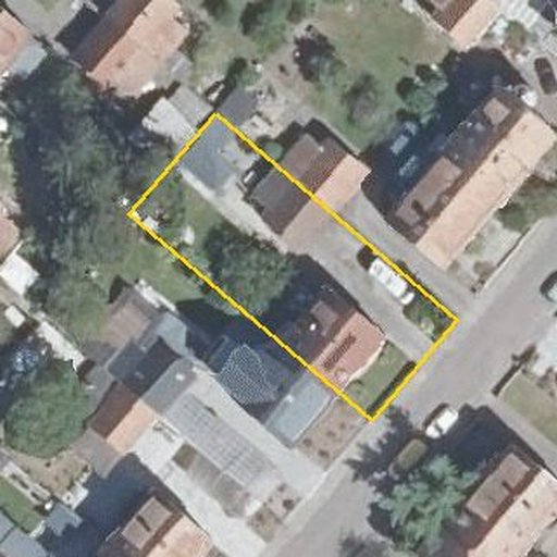 Luftbild Carl-Schurz-Straße 43, 76187 Karlsruhe — Flurstück 42278 mit Grundstücksgrenze