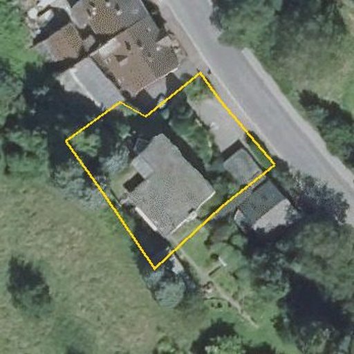 Luftbild Karlsruher Straße 194, 76327 Pfinztal — Flurstück 5486/3 mit Grundstücksgrenze