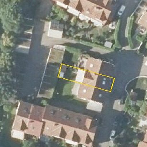 Luftbild Siemensstraße 50, 76327 Pfinztal — Flurstück 9940 mit Grundstücksgrenze