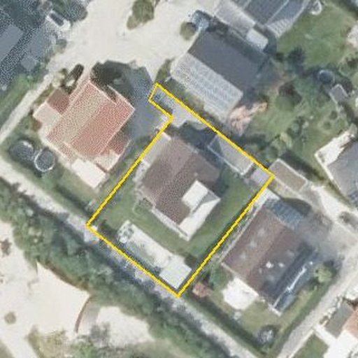 Luftbild Pfinzweg 11, 76356 Weingarten (Baden) — Flurstück 19812 mit Grundstücksgrenze