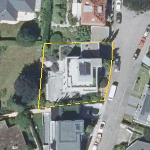 Luftbild Karl-Hesselbacher-Straße 2, 76530 Baden-Baden — Flurstück 625/3 mit Grundstücksgrenze