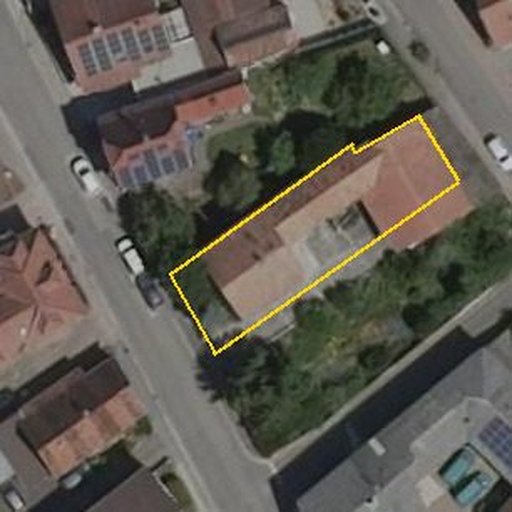 Luftbild Hauptstraße 42, 76776 Neuburg am Rhein — Flurstück 07569700000114______ mit Grundstücksgrenze