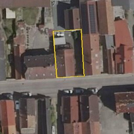 Luftbild Hauptstraße 101, 76872 Freckenfeld — Flurstück 075676000003080001__ mit Grundstücksgrenze