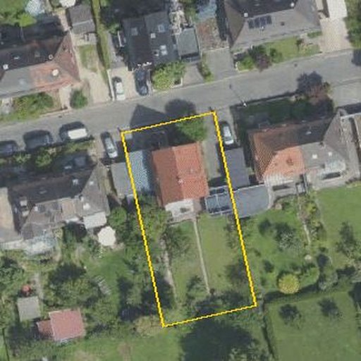 Luftbild Kameradenweg 6, 77654 Offenburg — Flurstück 5251 mit Grundstücksgrenze