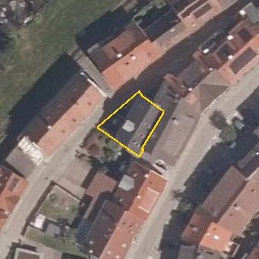 Luftbild Grabenstraße 20, 77709 Wolfach — Flurstück 37 mit Grundstücksgrenze