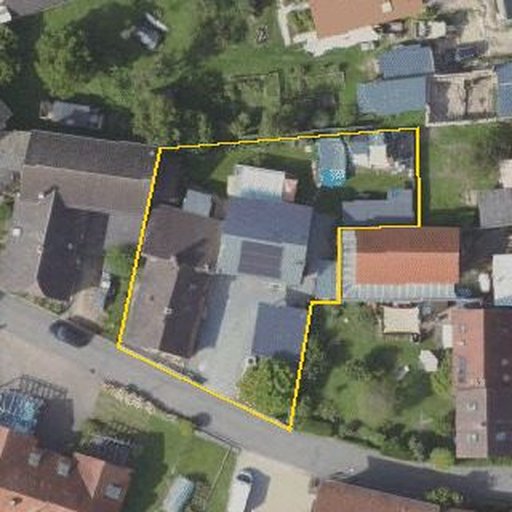 Luftbild Frankenstraße 22, 77963 Schwanau — Flurstück 125 mit Grundstücksgrenze