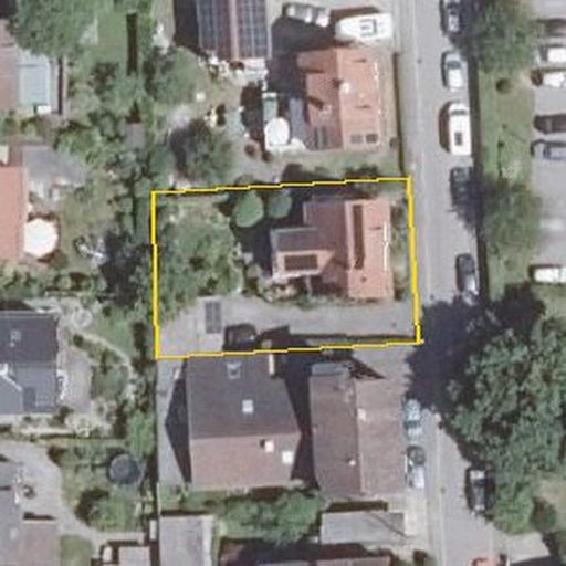 Luftbild Tannenbergstraße 10, 88214 Ravensburg — Flurstück 1164/5 mit Grundstücksgrenze
