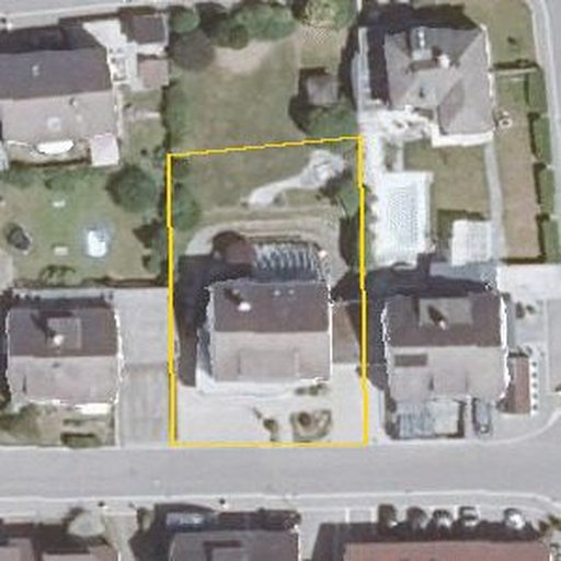 Luftbild Jahnstraße 11, 88255 Baienfurt, Flurstück 112/11 mit Grundstücksgrenze