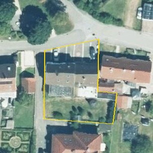 Luftbild Seestraße 1, 89551 Königsbronn — Flurstück 64 mit Grundstücksgrenze