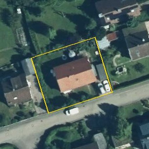 Luftbild Jahnstraße 26, 89567 Sontheim an der Brenz — Flurstück 4374/2 mit Grundstücksgrenze