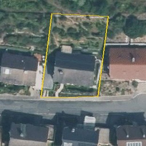 Luftbild Frankenbergstraße 13, 97922 Lauda-Königshofen — Flurstück 1183 mit Grundstücksgrenze