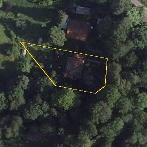 Luftbild Am Finkenberg 17, 99887 Georgenthal — Flurstück 16242100400042______ mit Grundstücksgrenze